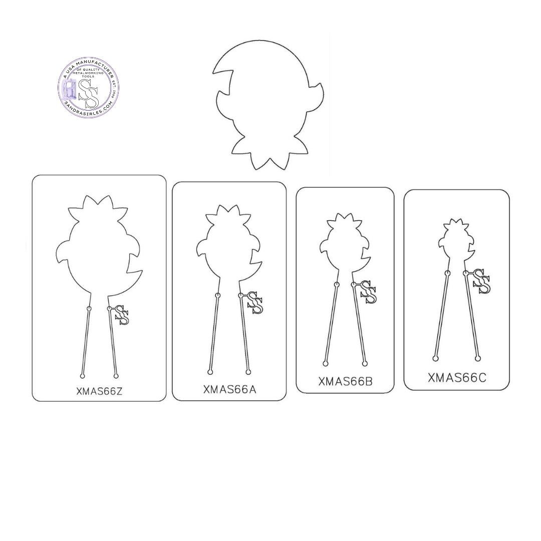 PANCAKE DIE XMAS66 ELF HEAD